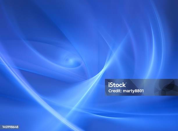 Abstract Picture Of Blue Background With White Swirls Stock Photo - Download Image Now