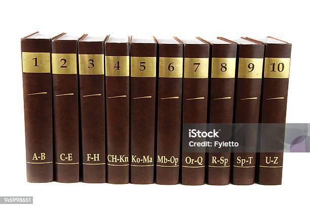 Photo libre de droit de Lencyclopedia banque d'images et plus d'images libres de droit de Encyclopédie - Encyclopédie, Dictionnaire, Objet ou sujet détouré