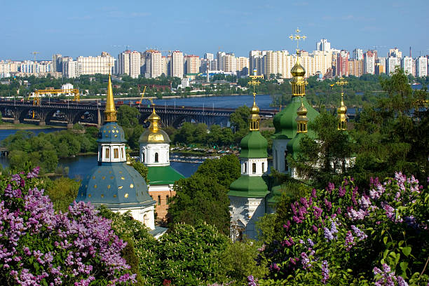 istock Distant view of Kiev, Ukraine in Spring 145998968