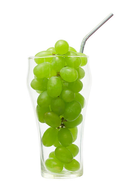 Grape in the glass stock photo