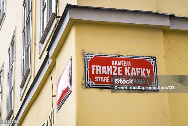 Franz Kafka Straße Foto de stock y más banco de imágenes de Praga - Praga, Franz Kafka, Señal de circulación