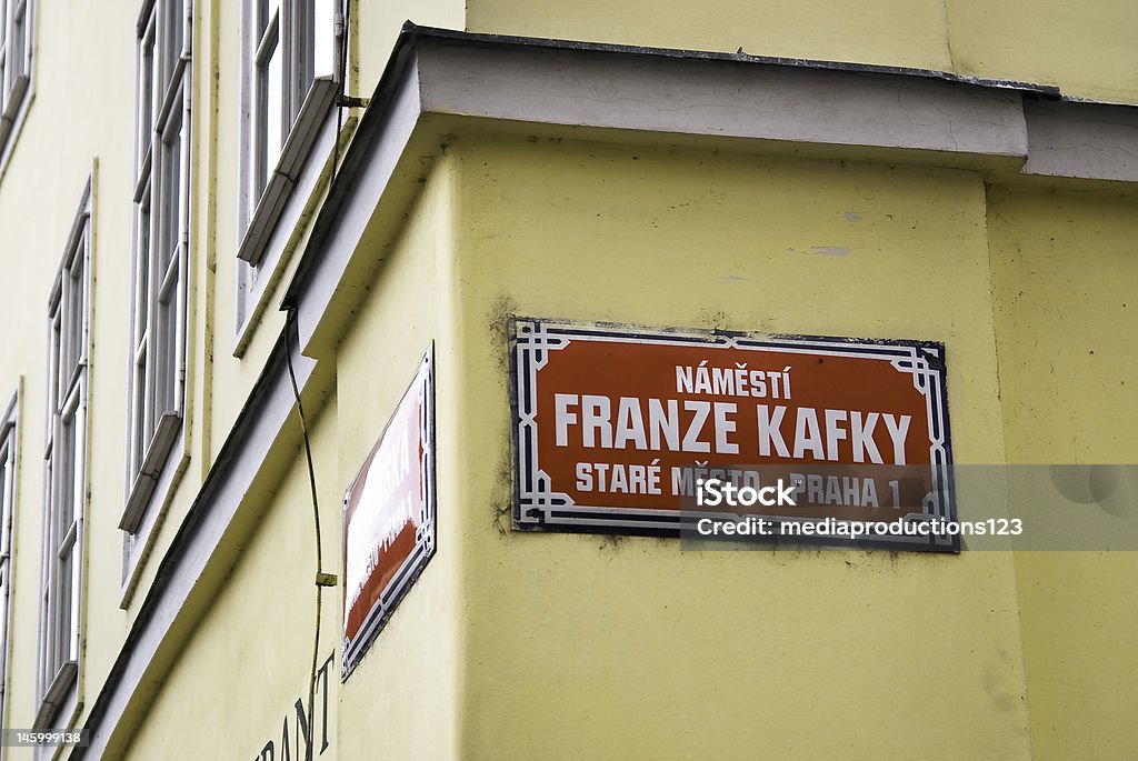 Franz Kafka Straße - Foto de stock de Praga royalty-free