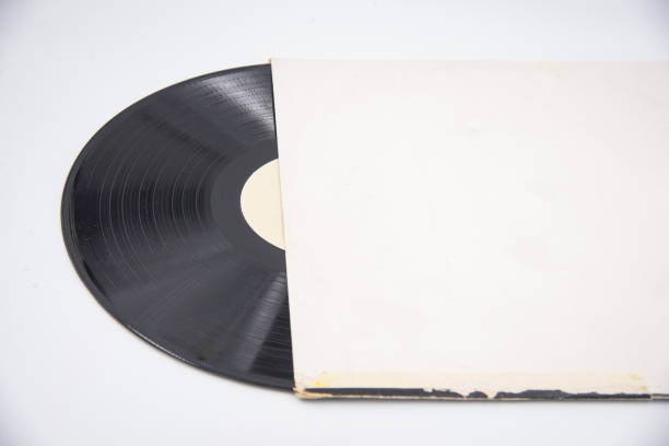 istock Old vinyl record in a paper case 1459992295