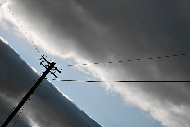 Electricity in the air.... stock photo