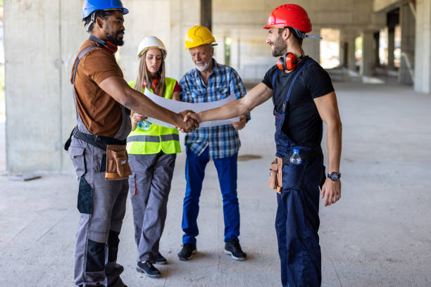 istock A Multicultural Group of Construction Workers are Celebrating Successfully Job Done. 1459995926