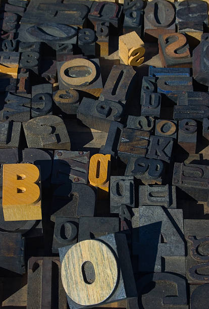 istock collection of wood type blocks 145999875