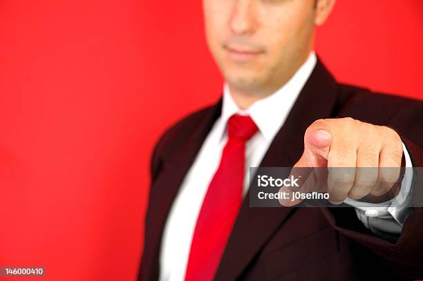 Businessman Pointing With Finger Meaning I Want You Stock Photo - Download Image Now