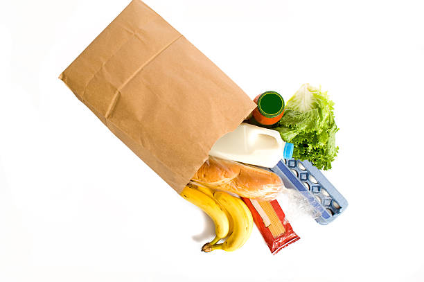 istock Bag of Groceries on WHite 146000524