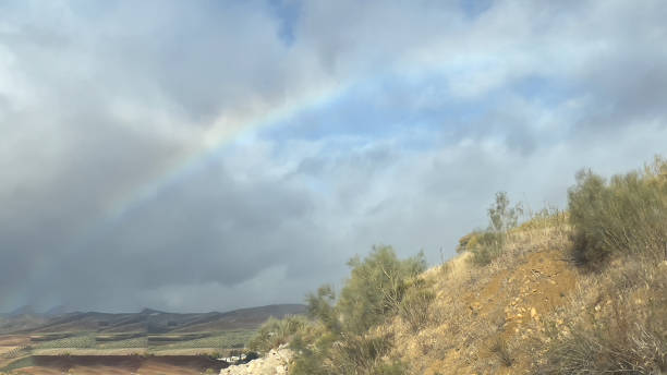 istock Rainbow and sunshine in Andalusia 1460005581