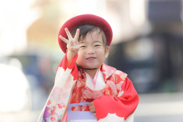 Smiling girl Shichigosan image