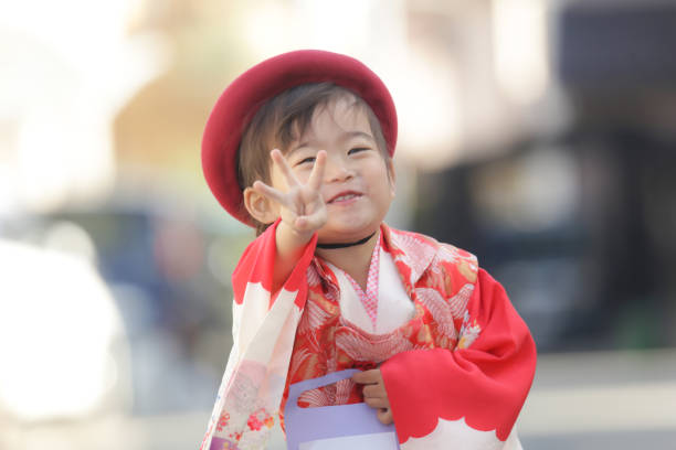 Smiling girl Shichigosan image