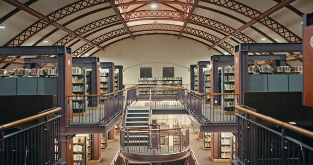 A public library on a sunny day.
