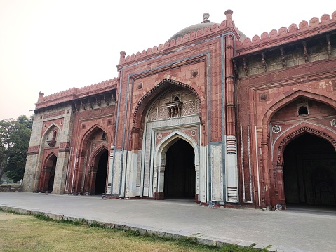 Beautiful building of Purana Quila in Delhi