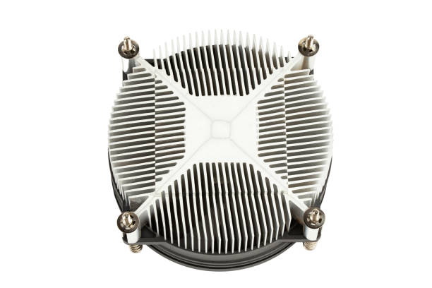 istock omputer components, fan. Cpu cooler, heat sink with on isolated white background. 1460011645