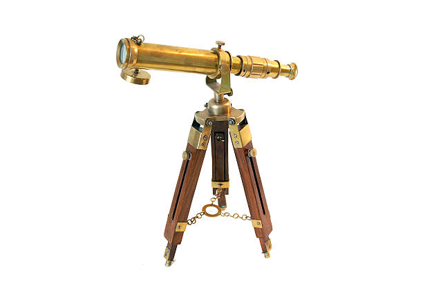 istock Pirate's monocular lens on tripod 146001276