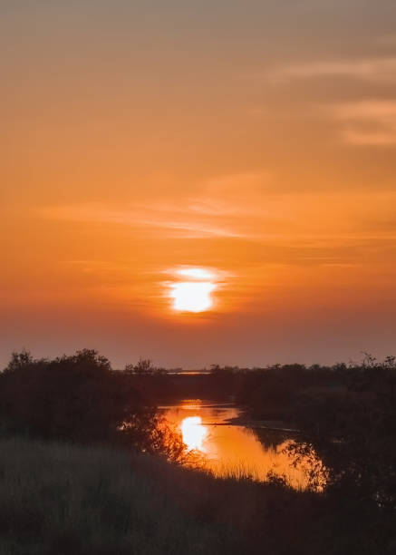 istock Sunset on Evros Delta National Park Greece Thrace 1460016241