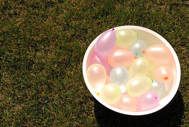 Bowl of Balloons stock photo