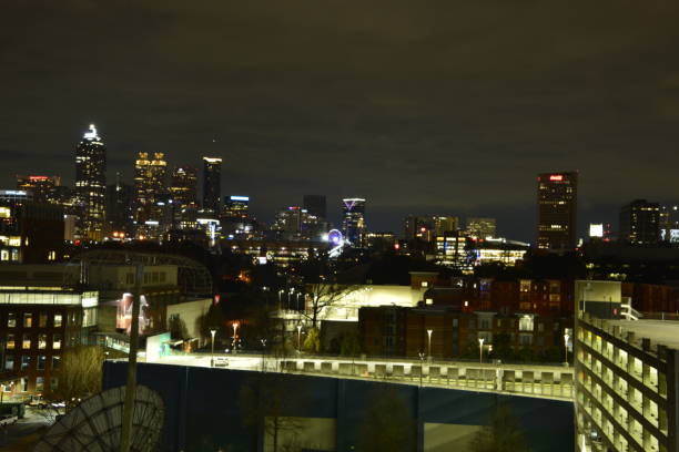 istock Nighttime Near Sprawling Atlanta Skyline 1460021389