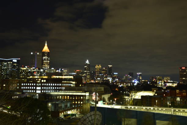 istock Sprawling Towering Metropolitan Skyline At Night 1460021391