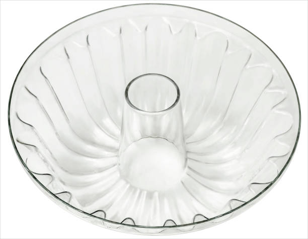 istock Fluted Glass Blancmange Cake  Baking Pan Isolated on White Background 1460021934
