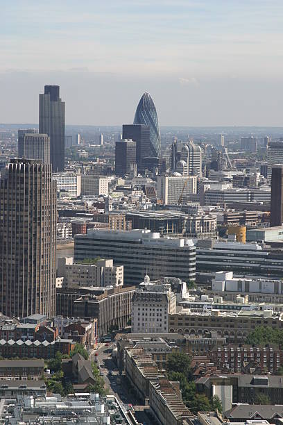 London from height - city stock photo