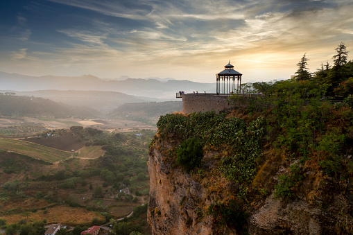 Observation point  in the town of La Ronda, situated in the beautiful Spanish province of Málaga.