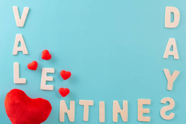 istock Text or word Valentines day and red heart for background 1460026341