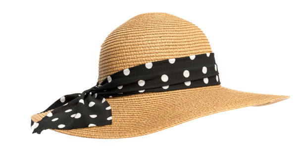 istock Womens straw hat isolated on white background 1460026758