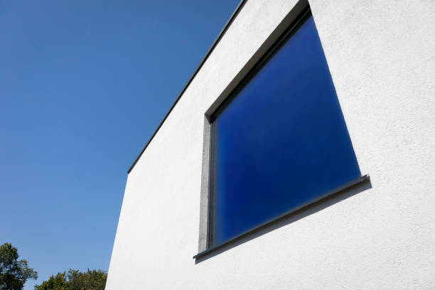 istock Energy-efficient double-glazed window in a window on the facade of a modern house 1460031503