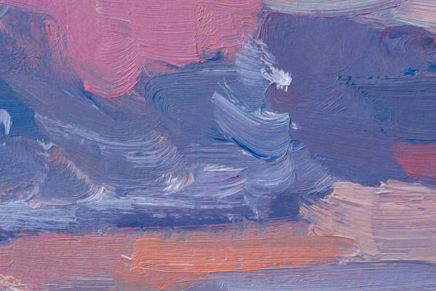 istock Abstract multicolored background oil painting. 1460031961