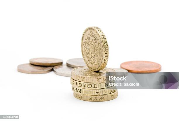 Британский Монет — стоковые фотографии и другие картинки Монета 1 фунт - Монета 1 фунт, 1 цент, Англия