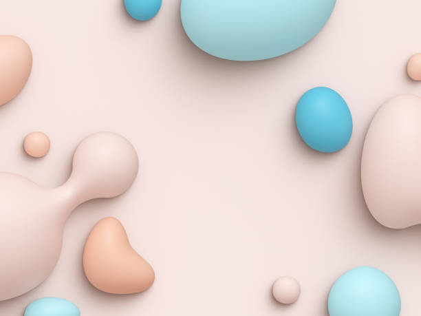 istock Abstract Color Paint Pastel Blob Modern Background 1460032221