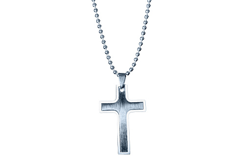 Christian cross, isolated on a white background