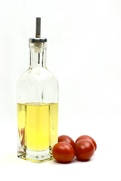 Olive Oil and Tomatoes stock photo