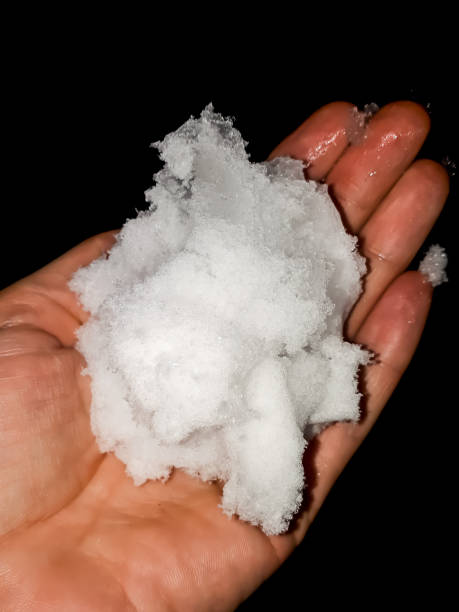 istock Snowball melting on womans palm 1460036612