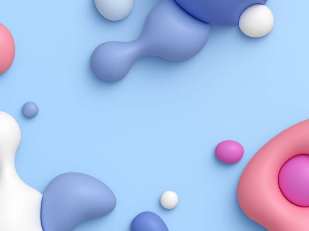 istock Abstract Color Paint Pastel Blob Modern Background 1460038184