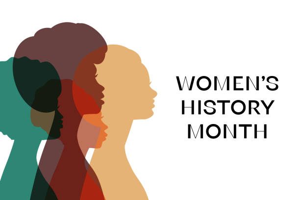 Women's History Month - card, poster, template, background. Vector EPS 10 Women's History Month - card, poster, template, background. Vector EPS 10 month of march stock illustrations