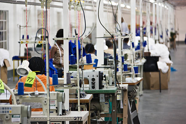 istock Industrial textile factory 146004485