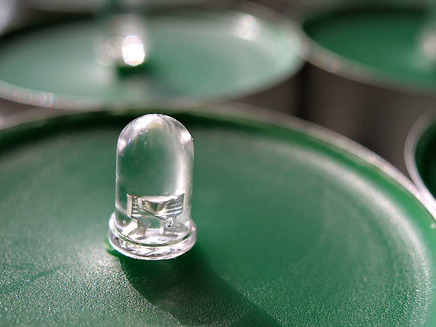 istock Concept of green technology LED on wax 146004687