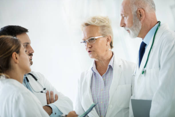istock Doctors in a meeting. 1460047755