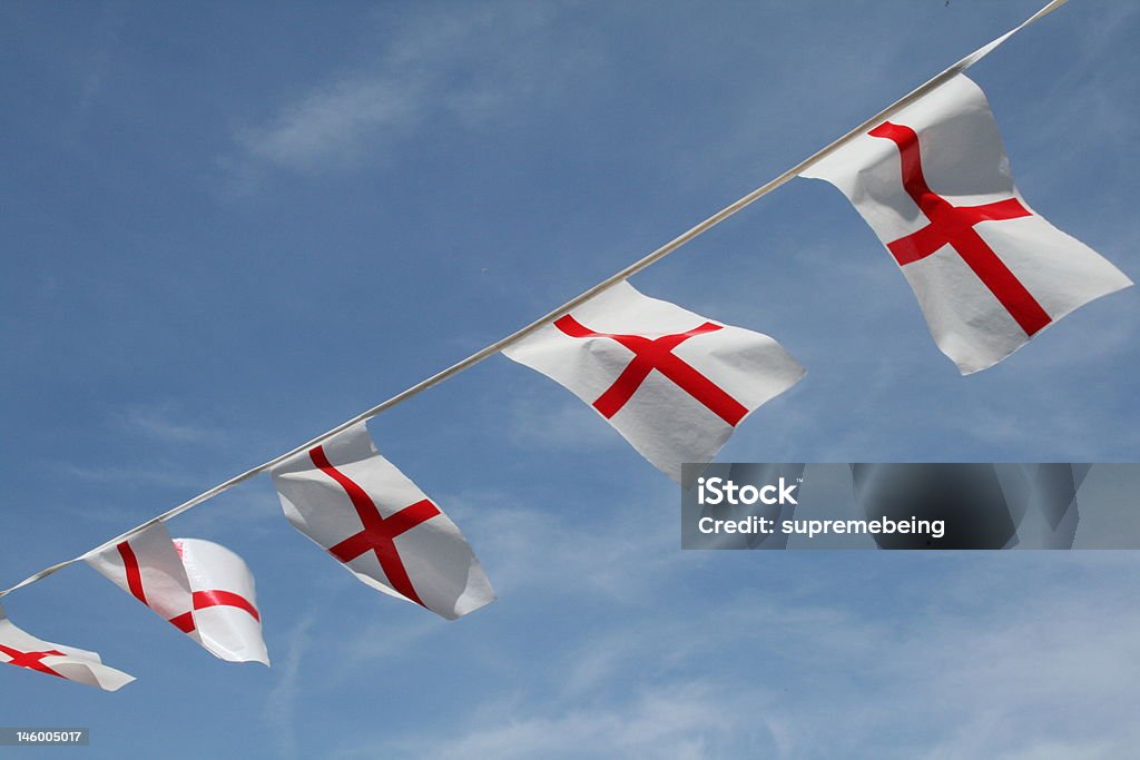 Bandeira de St George-Inglaterra Euro 2012 inglês orgulho - Foto de stock de Dia de São Jorge royalty-free