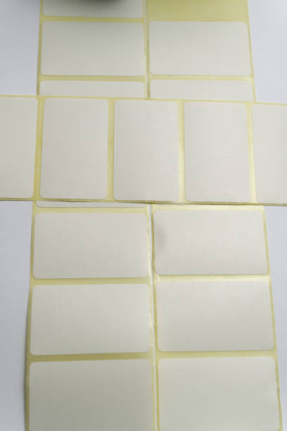 istock Rolls of white labels isolated. 1460050950