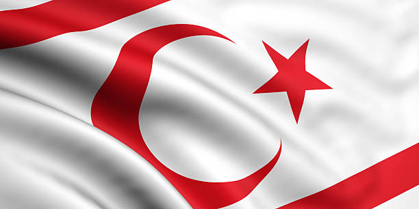 Flag Of Northern Cyprus stock photo