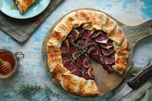 istock Fresh Baked Fig Galette with Mascarpone 1460053312