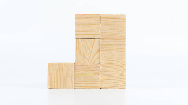 istock Wooden cubes for copy space for text isolated on white background. Blank area on wooden boxes for concept varieties. Writing on boxes concept 1460055767