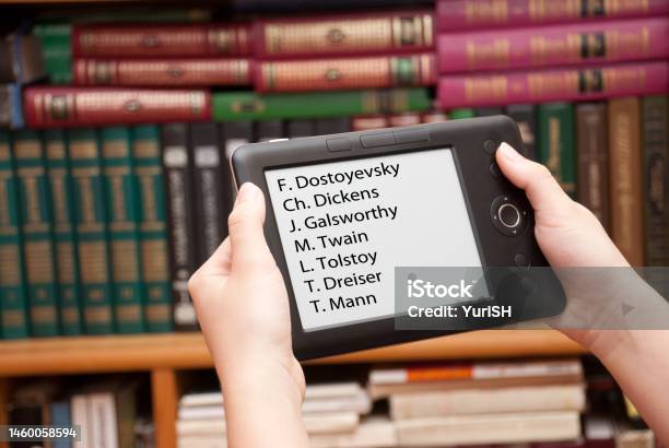 Elibrary Stock Photo - Download Image Now - Book, Book Cover, Color Image