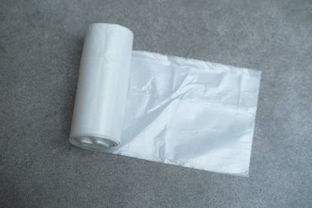 istock White plastic garbage bags at the grey background 1460058851