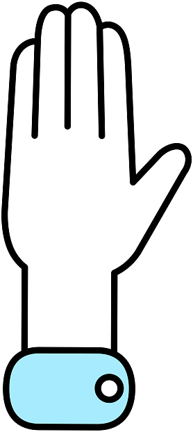 Hand icon in outline style isolated on white background. Part of body symbol stock vector illustration. Shaking sign, agreement. Greet each other. Extend hand. One hand gesture, partner collaboration