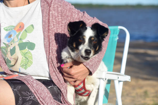 woman with dog