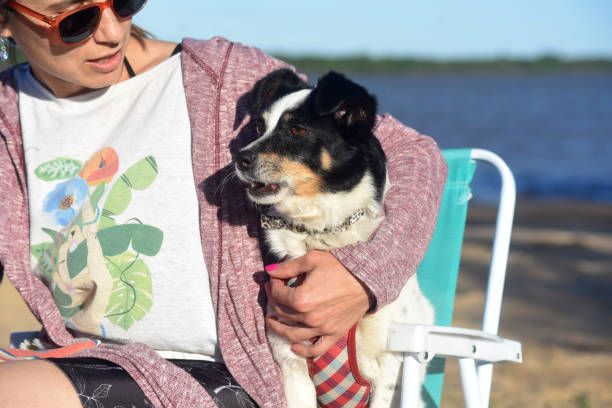 woman with dog